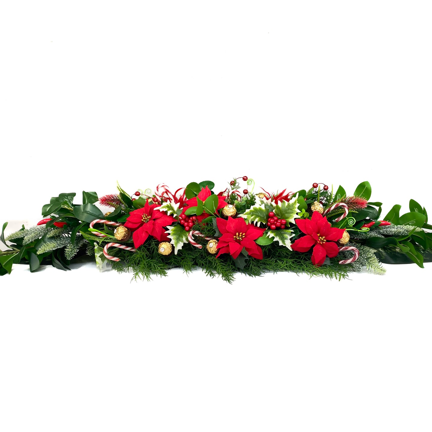 Christmas Table Arrangement with Chocolates