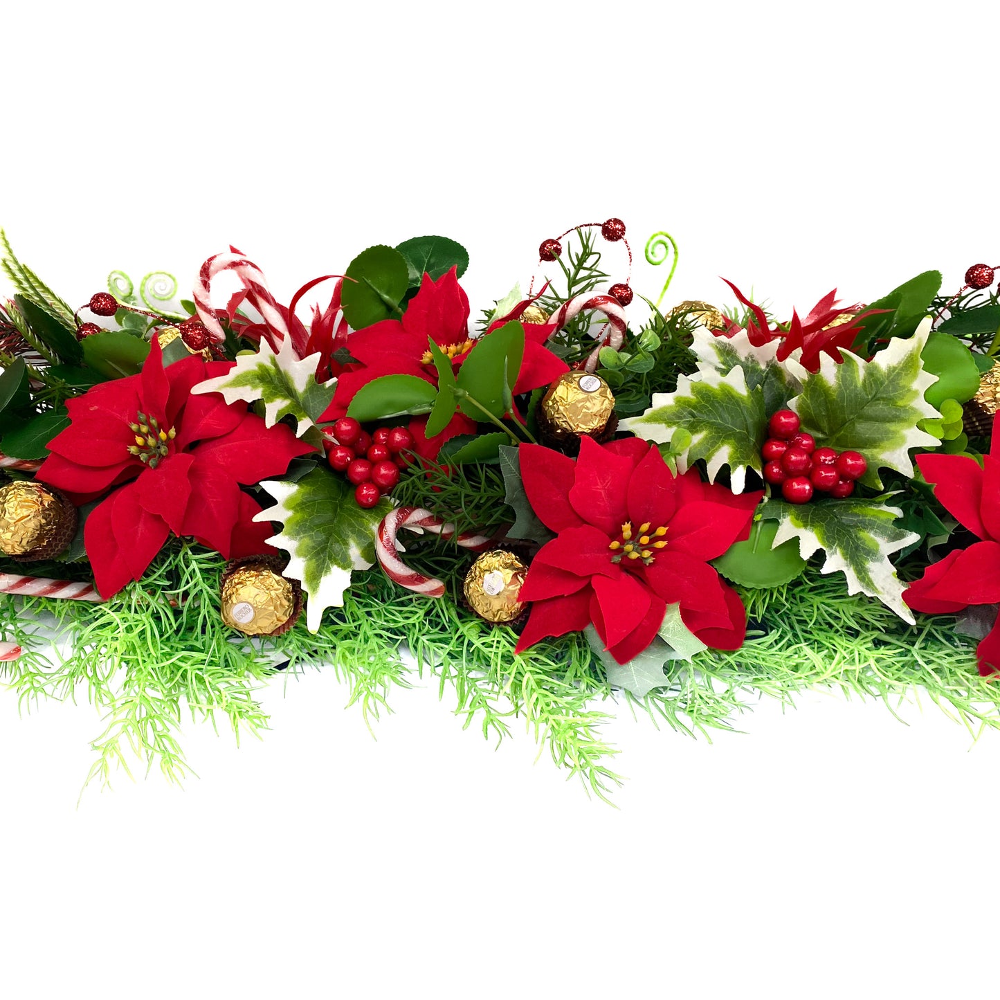 Christmas Table Arrangement with Chocolates