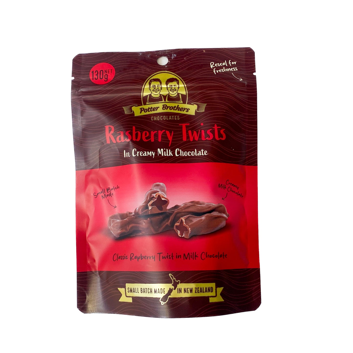 Raspberry Twists 130g