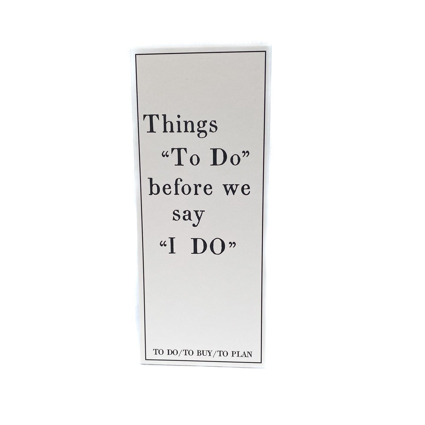 Wedding to do list "Notepads"
