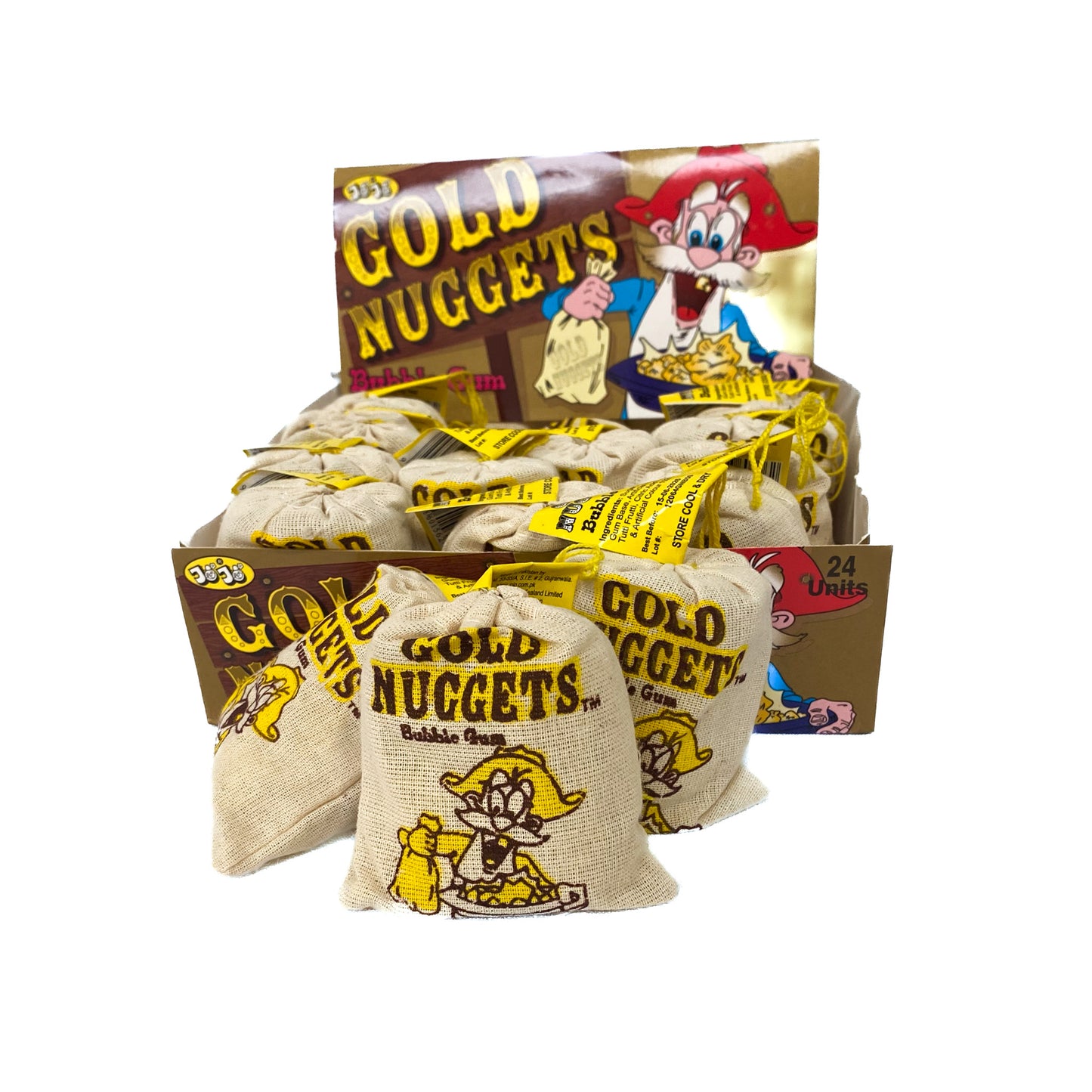 Gold Nuggets Bubble gum 50g