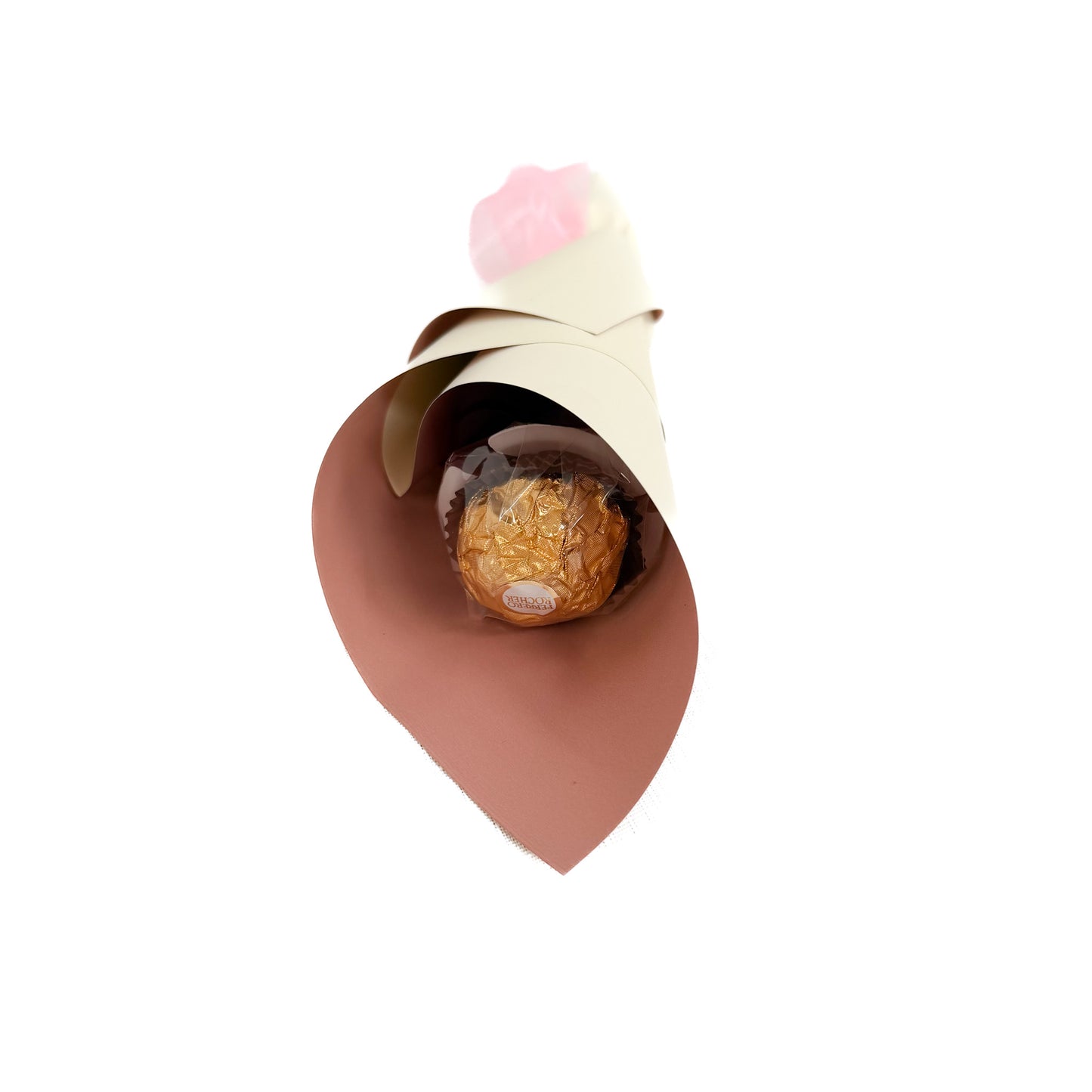 Single wrapped Ferrero Rocher.
