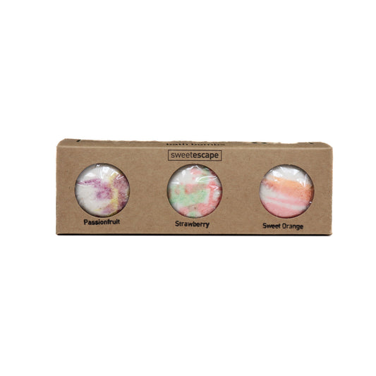 Sweet Escape Bath Bombs - Small gift pack 3pk